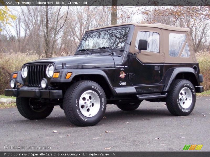 Black / Green/Khaki 1998 Jeep Wrangler Sahara 4x4