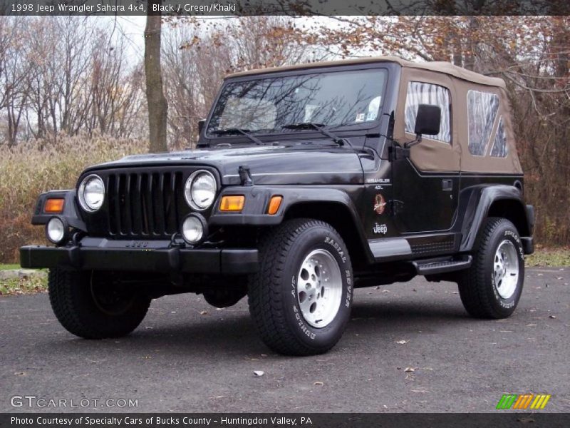 Black / Green/Khaki 1998 Jeep Wrangler Sahara 4x4