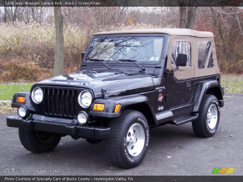 Black / Green/Khaki 1998 Jeep Wrangler Sahara 4x4