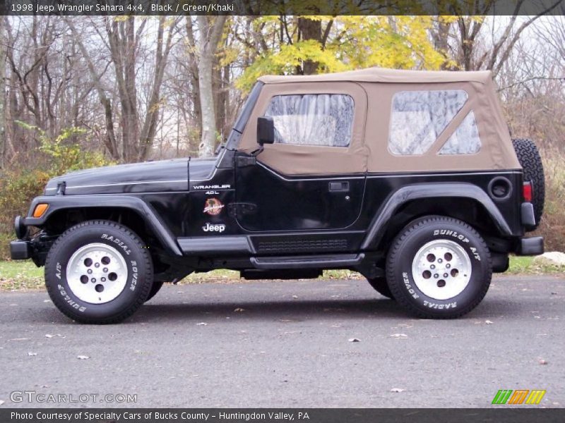 Black / Green/Khaki 1998 Jeep Wrangler Sahara 4x4