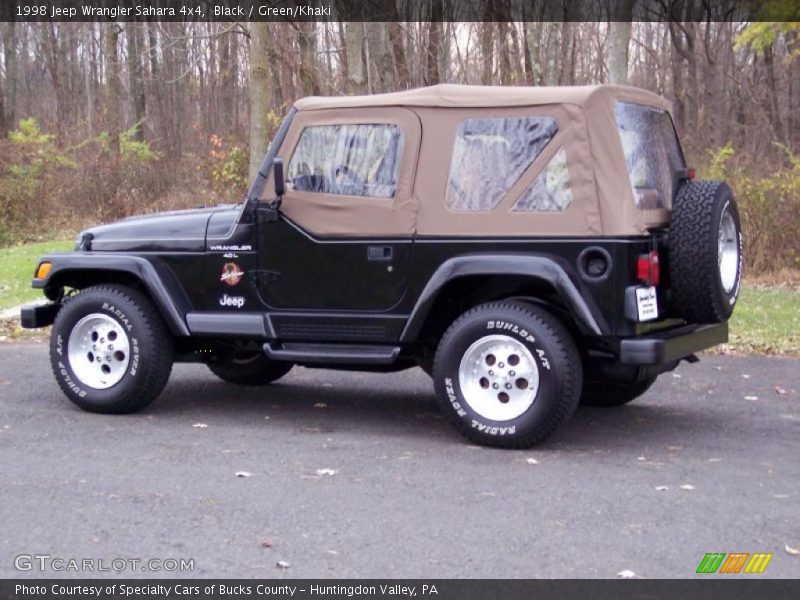 Black / Green/Khaki 1998 Jeep Wrangler Sahara 4x4
