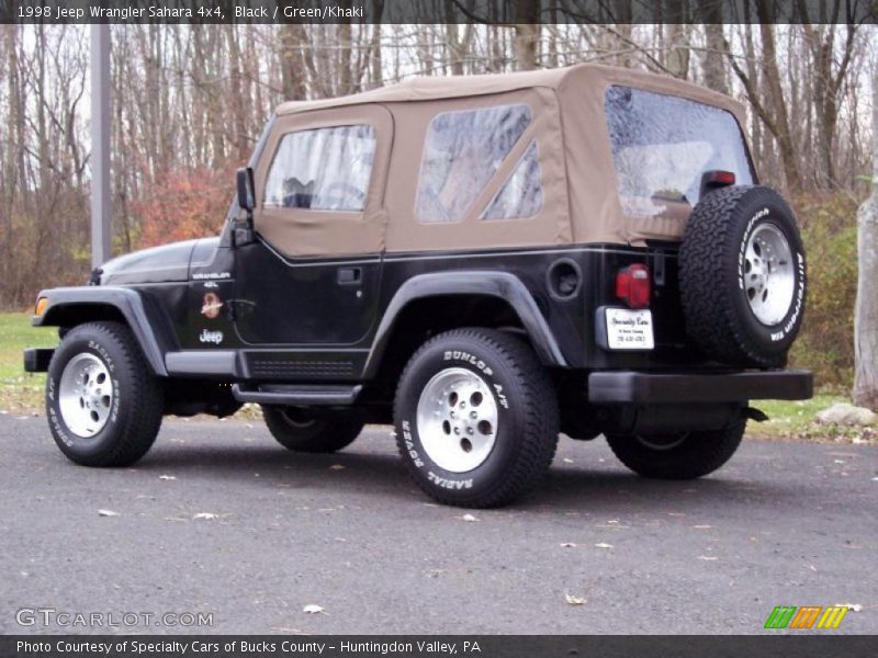 Black / Green/Khaki 1998 Jeep Wrangler Sahara 4x4