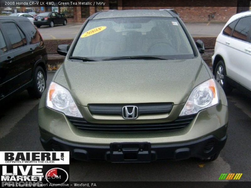 Green Tea Metallic / Ivory 2008 Honda CR-V LX 4WD