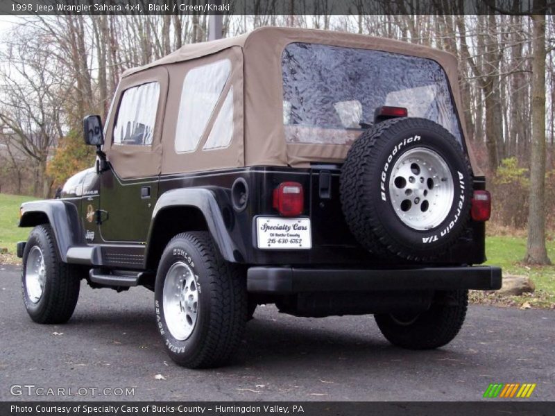 Black / Green/Khaki 1998 Jeep Wrangler Sahara 4x4