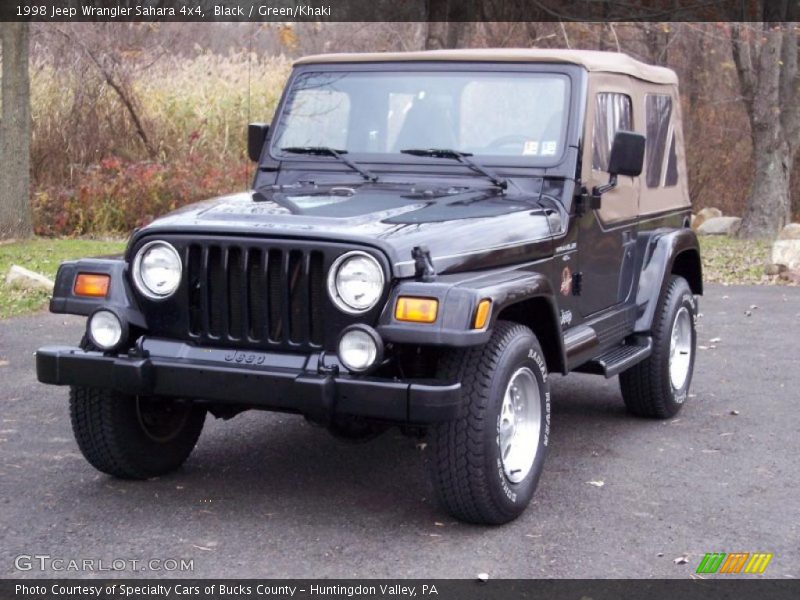 Black / Green/Khaki 1998 Jeep Wrangler Sahara 4x4
