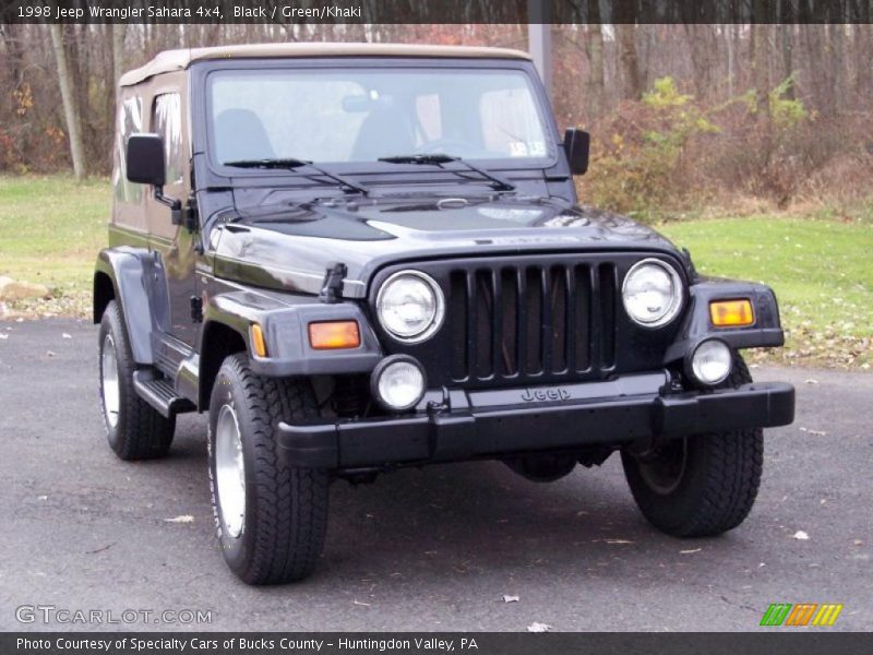 Black / Green/Khaki 1998 Jeep Wrangler Sahara 4x4