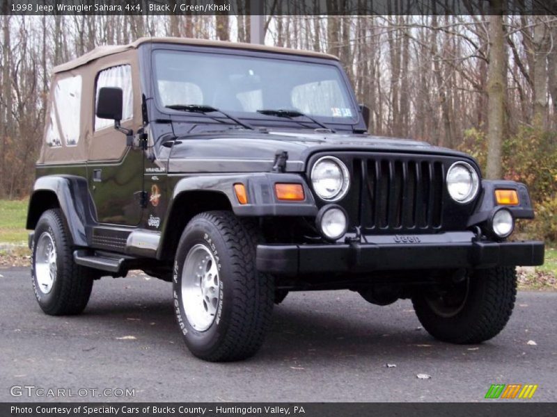 Black / Green/Khaki 1998 Jeep Wrangler Sahara 4x4