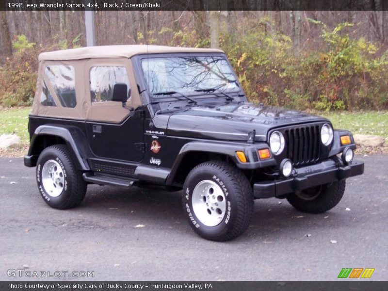 Black / Green/Khaki 1998 Jeep Wrangler Sahara 4x4