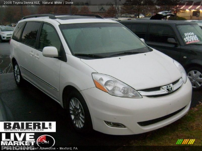Natural White / Stone 2008 Toyota Sienna XLE