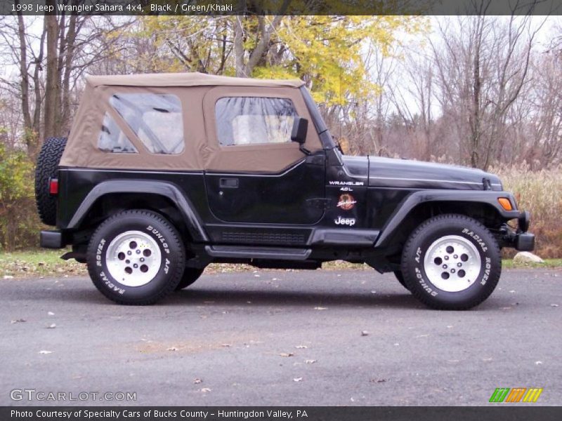 Black / Green/Khaki 1998 Jeep Wrangler Sahara 4x4