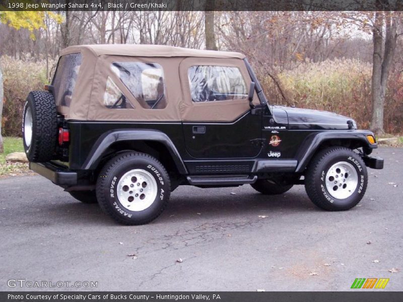Black / Green/Khaki 1998 Jeep Wrangler Sahara 4x4