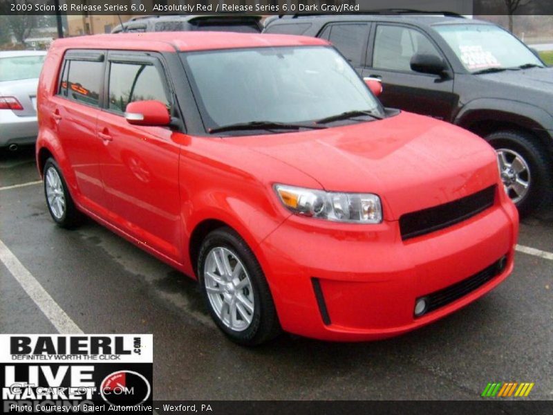 Absolutely Red / Release Series 6.0 Dark Gray/Red 2009 Scion xB Release Series 6.0