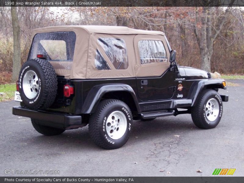 Black / Green/Khaki 1998 Jeep Wrangler Sahara 4x4