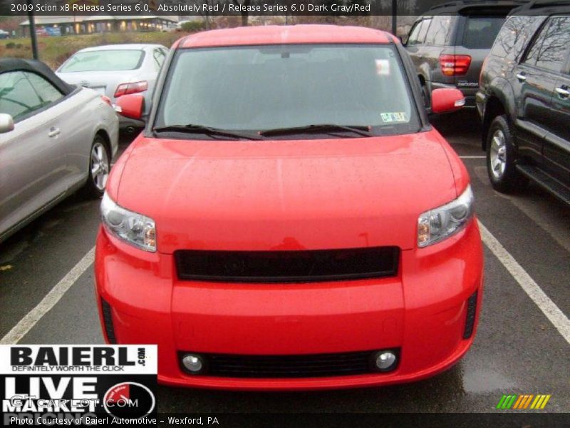 Absolutely Red / Release Series 6.0 Dark Gray/Red 2009 Scion xB Release Series 6.0