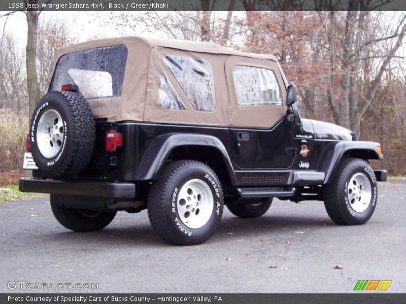 Black / Green/Khaki 1998 Jeep Wrangler Sahara 4x4