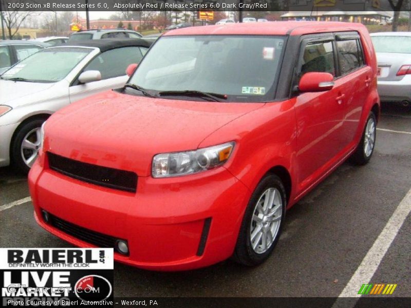 Absolutely Red / Release Series 6.0 Dark Gray/Red 2009 Scion xB Release Series 6.0