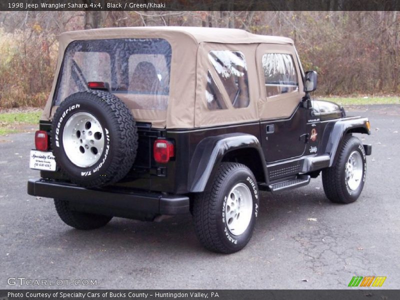 Black / Green/Khaki 1998 Jeep Wrangler Sahara 4x4