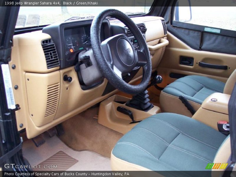 Green/Khaki Interior - 1998 Wrangler Sahara 4x4 
