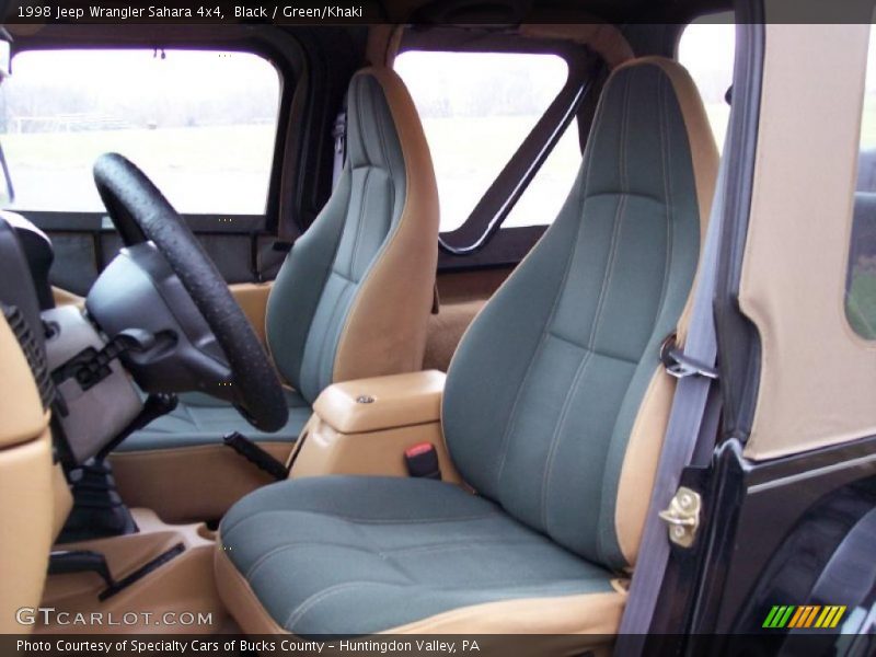  1998 Wrangler Sahara 4x4 Green/Khaki Interior