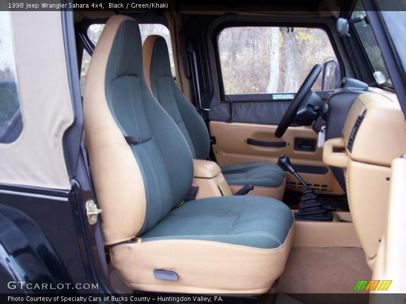  1998 Wrangler Sahara 4x4 Green/Khaki Interior