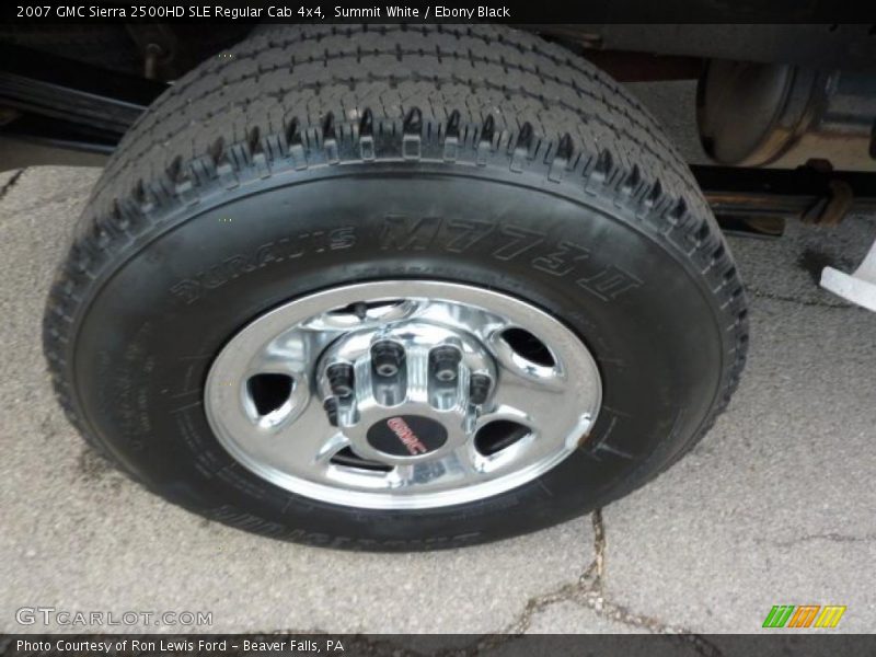 Summit White / Ebony Black 2007 GMC Sierra 2500HD SLE Regular Cab 4x4