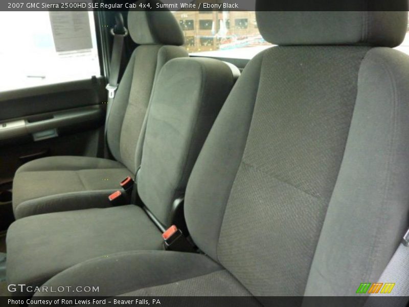 Summit White / Ebony Black 2007 GMC Sierra 2500HD SLE Regular Cab 4x4