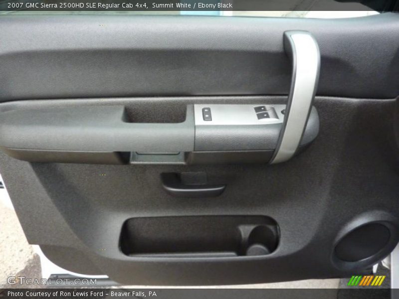 Summit White / Ebony Black 2007 GMC Sierra 2500HD SLE Regular Cab 4x4