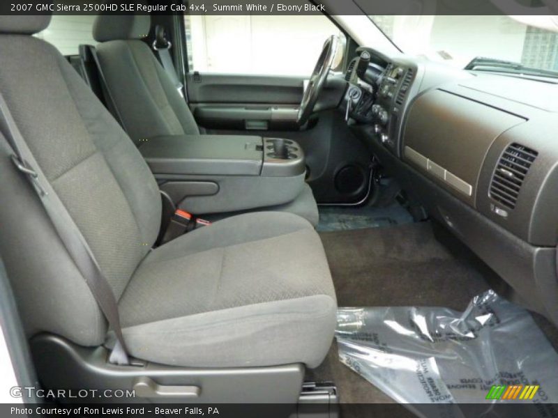 Summit White / Ebony Black 2007 GMC Sierra 2500HD SLE Regular Cab 4x4