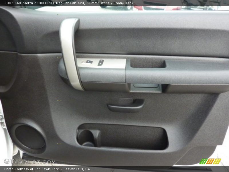 Summit White / Ebony Black 2007 GMC Sierra 2500HD SLE Regular Cab 4x4