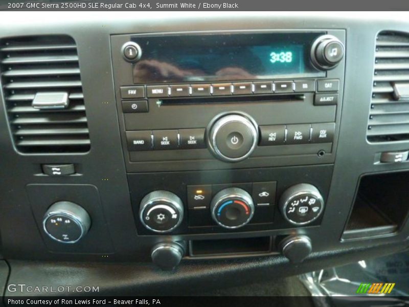 Summit White / Ebony Black 2007 GMC Sierra 2500HD SLE Regular Cab 4x4