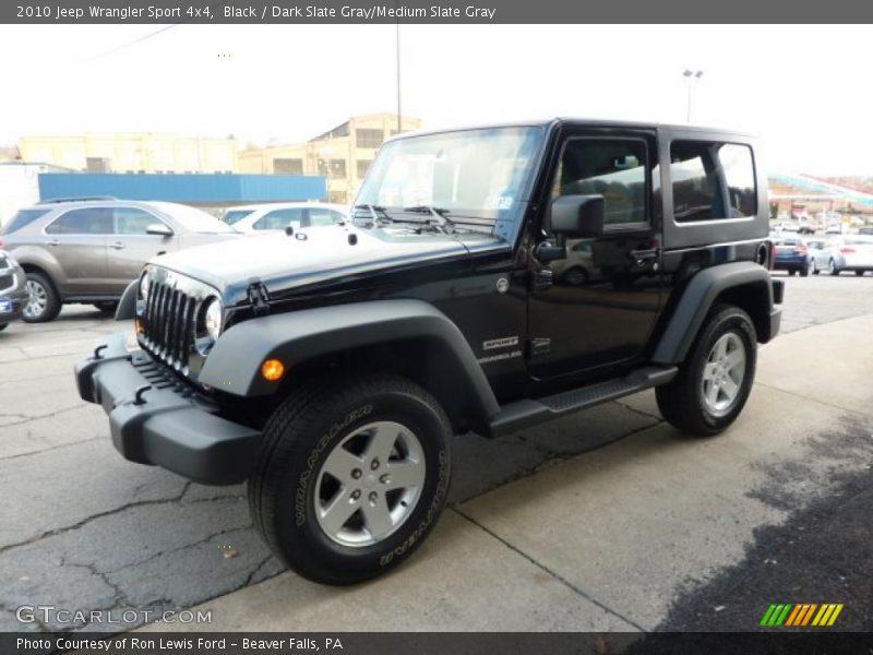 Black / Dark Slate Gray/Medium Slate Gray 2010 Jeep Wrangler Sport 4x4