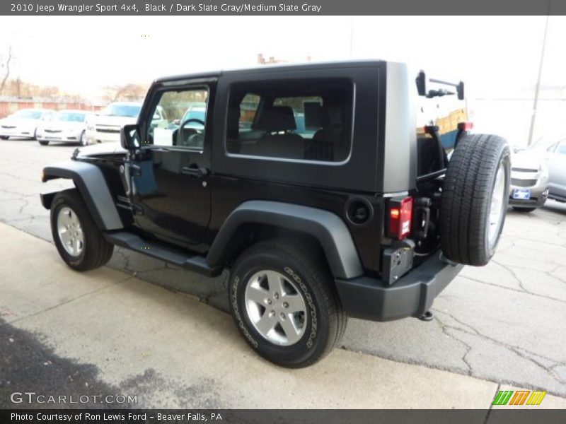 Black / Dark Slate Gray/Medium Slate Gray 2010 Jeep Wrangler Sport 4x4