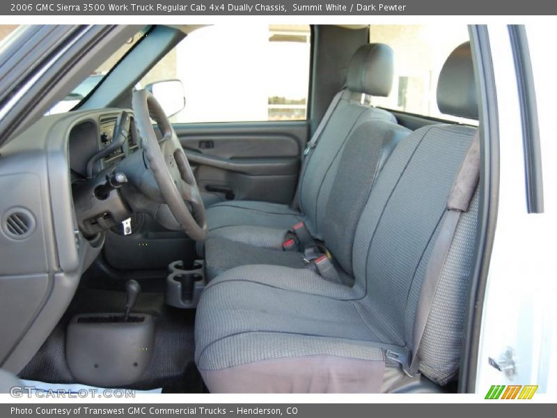  2006 Sierra 3500 Work Truck Regular Cab 4x4 Dually Chassis Dark Pewter Interior