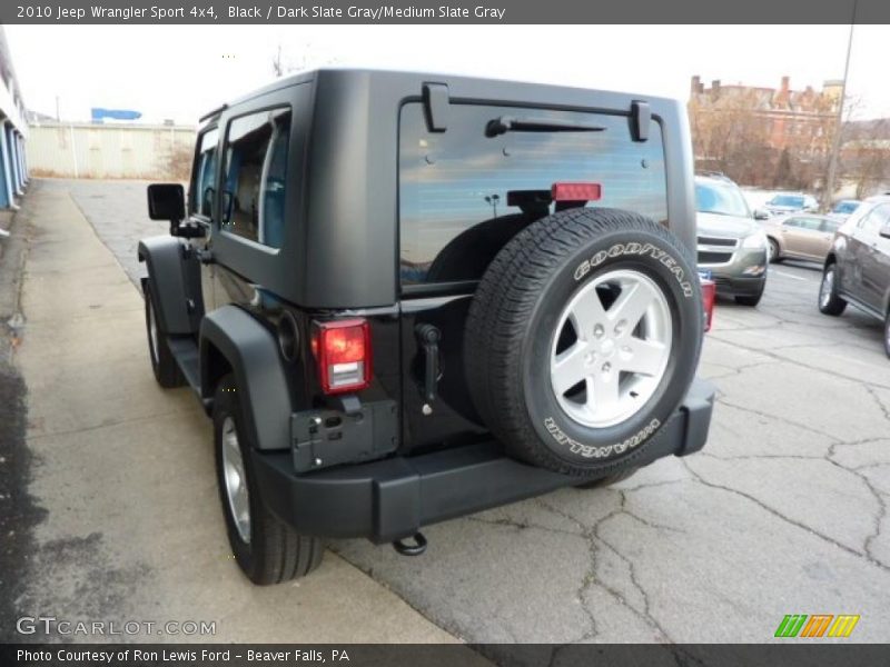 Black / Dark Slate Gray/Medium Slate Gray 2010 Jeep Wrangler Sport 4x4