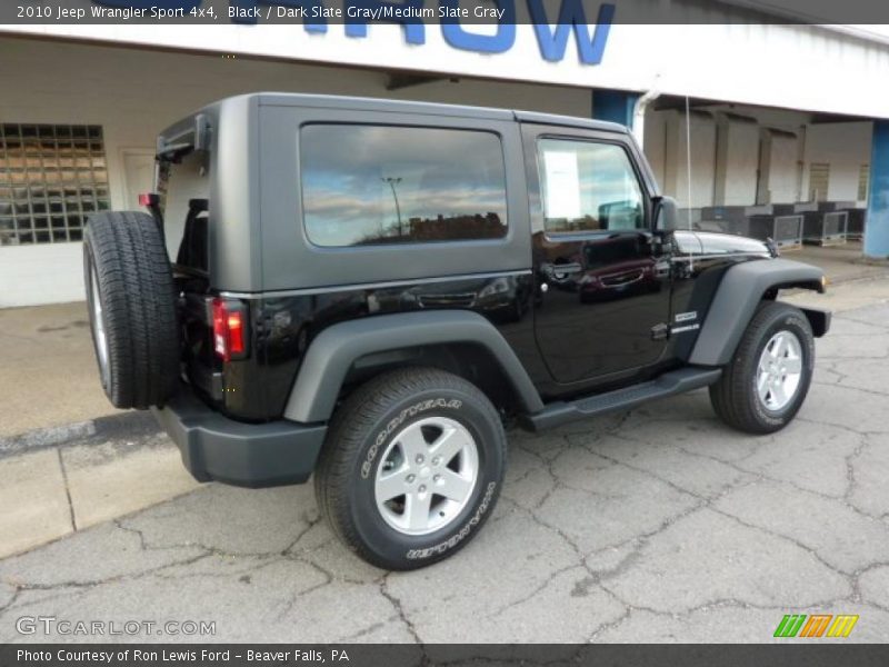 Black / Dark Slate Gray/Medium Slate Gray 2010 Jeep Wrangler Sport 4x4