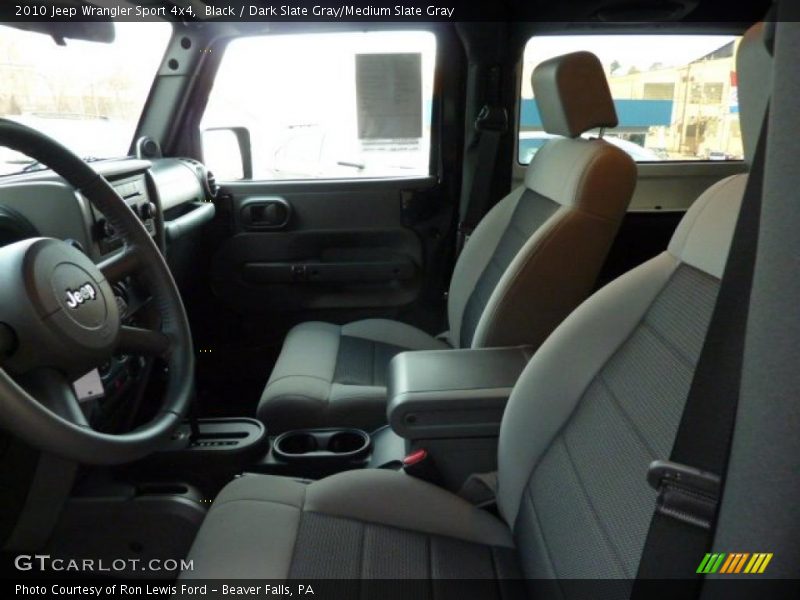 Black / Dark Slate Gray/Medium Slate Gray 2010 Jeep Wrangler Sport 4x4