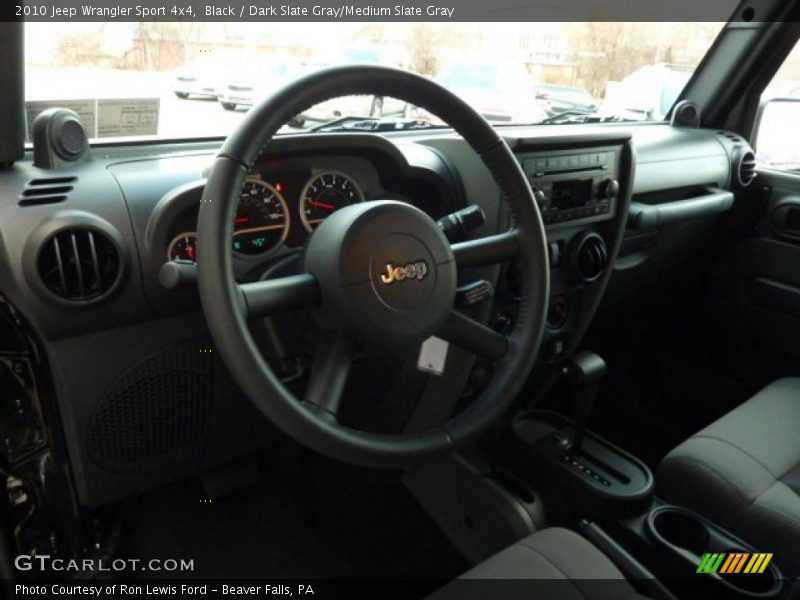 Black / Dark Slate Gray/Medium Slate Gray 2010 Jeep Wrangler Sport 4x4
