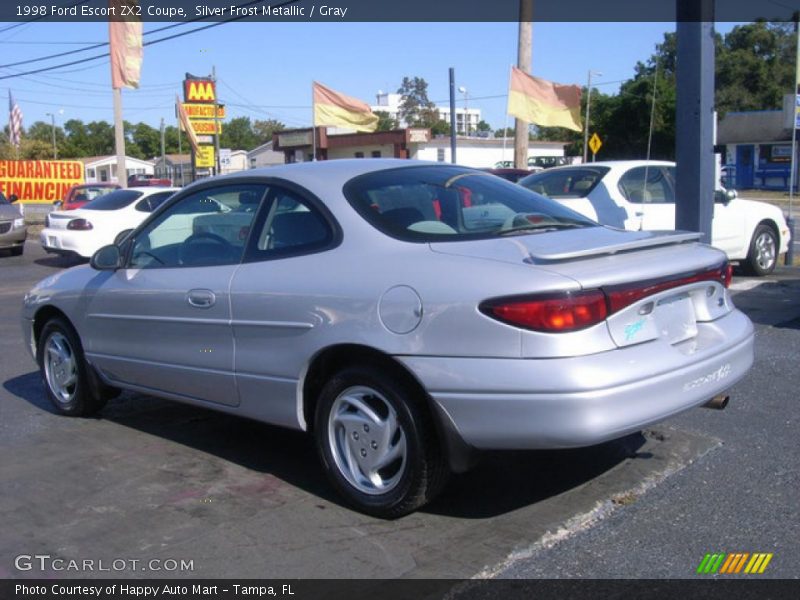 Silver Frost Metallic / Gray 1998 Ford Escort ZX2 Coupe