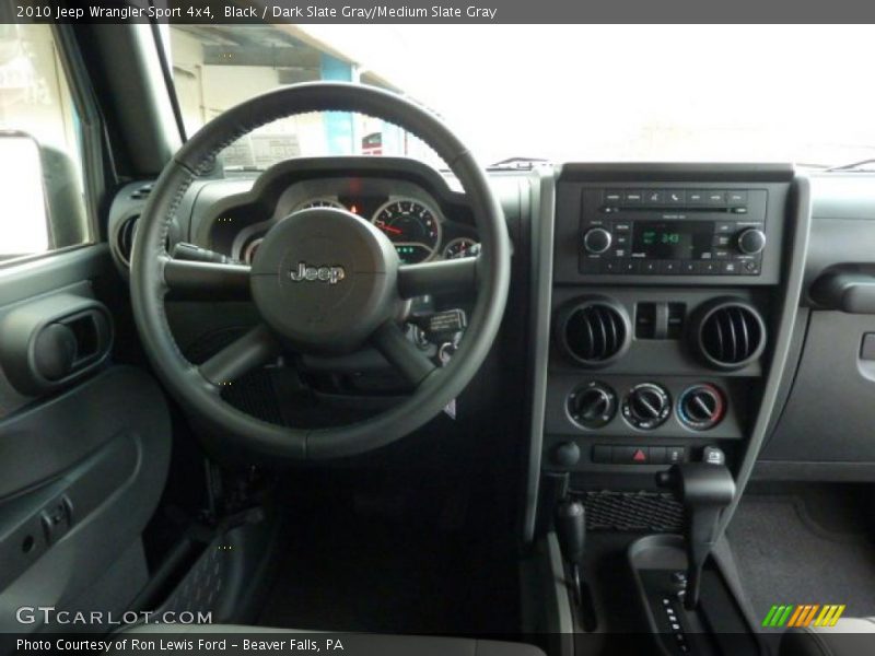 Black / Dark Slate Gray/Medium Slate Gray 2010 Jeep Wrangler Sport 4x4
