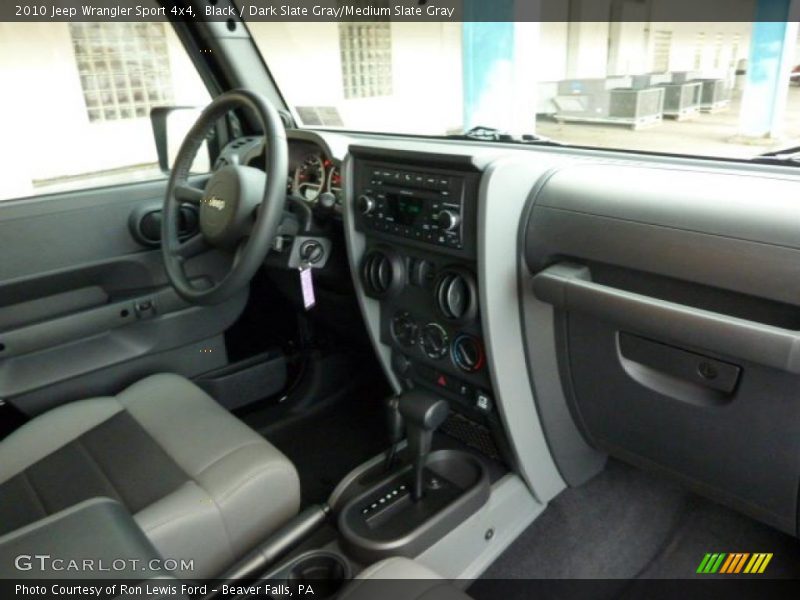 Black / Dark Slate Gray/Medium Slate Gray 2010 Jeep Wrangler Sport 4x4