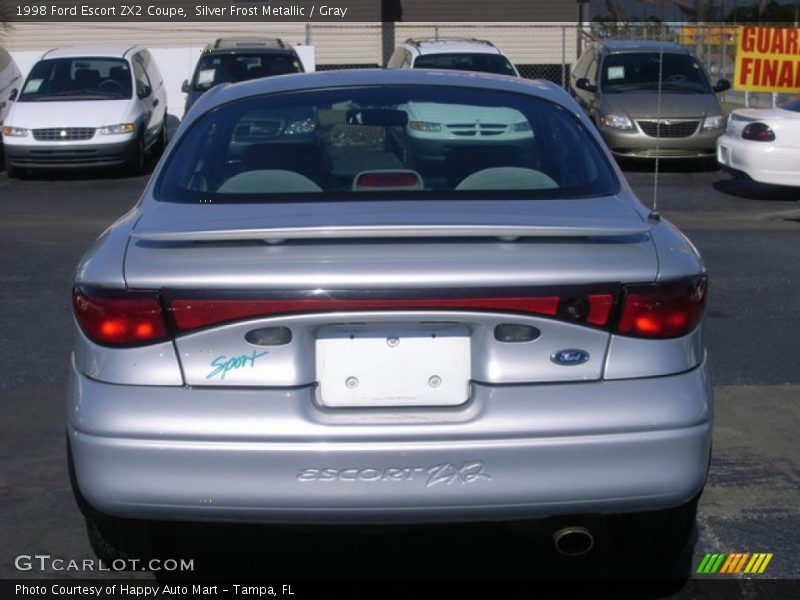 Silver Frost Metallic / Gray 1998 Ford Escort ZX2 Coupe