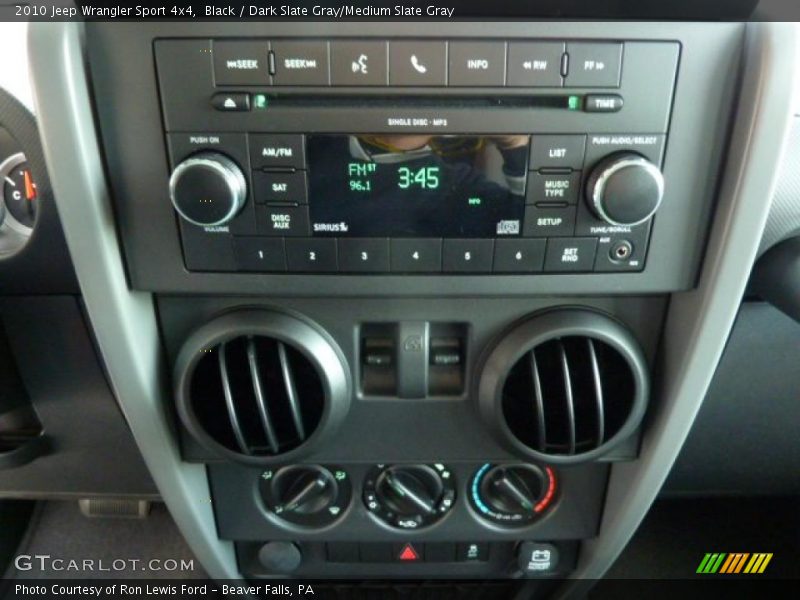 Black / Dark Slate Gray/Medium Slate Gray 2010 Jeep Wrangler Sport 4x4