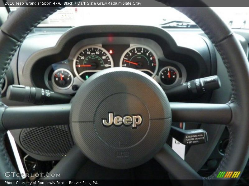 Black / Dark Slate Gray/Medium Slate Gray 2010 Jeep Wrangler Sport 4x4