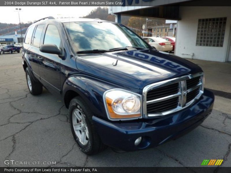 Patriot Blue Pearl / Medium Slate Gray 2004 Dodge Durango SLT 4x4
