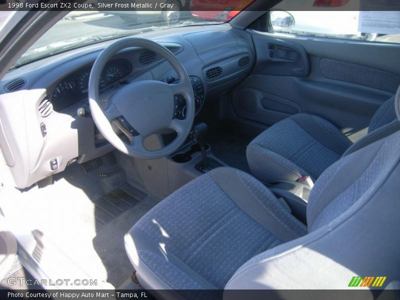 Silver Frost Metallic / Gray 1998 Ford Escort ZX2 Coupe