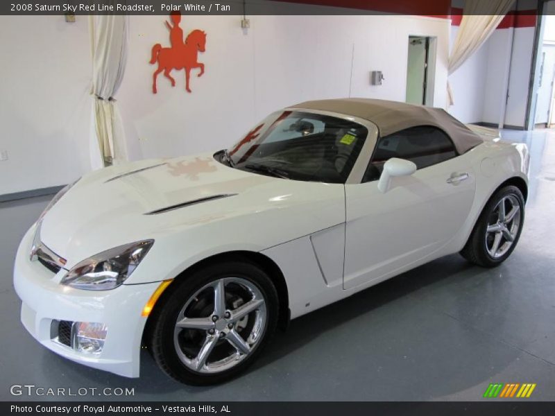 Polar White / Tan 2008 Saturn Sky Red Line Roadster