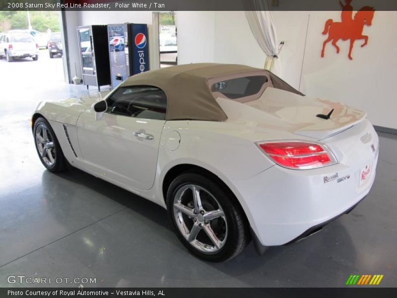 Polar White / Tan 2008 Saturn Sky Red Line Roadster