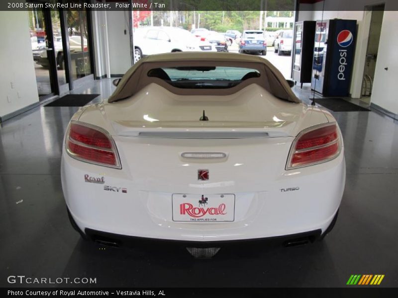 Polar White / Tan 2008 Saturn Sky Red Line Roadster