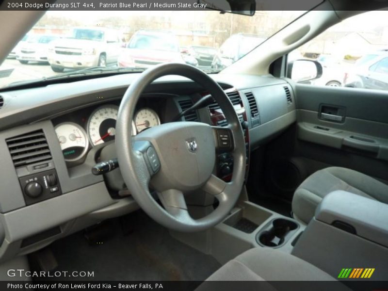 Patriot Blue Pearl / Medium Slate Gray 2004 Dodge Durango SLT 4x4