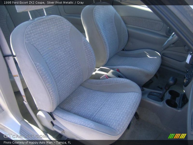 Silver Frost Metallic / Gray 1998 Ford Escort ZX2 Coupe